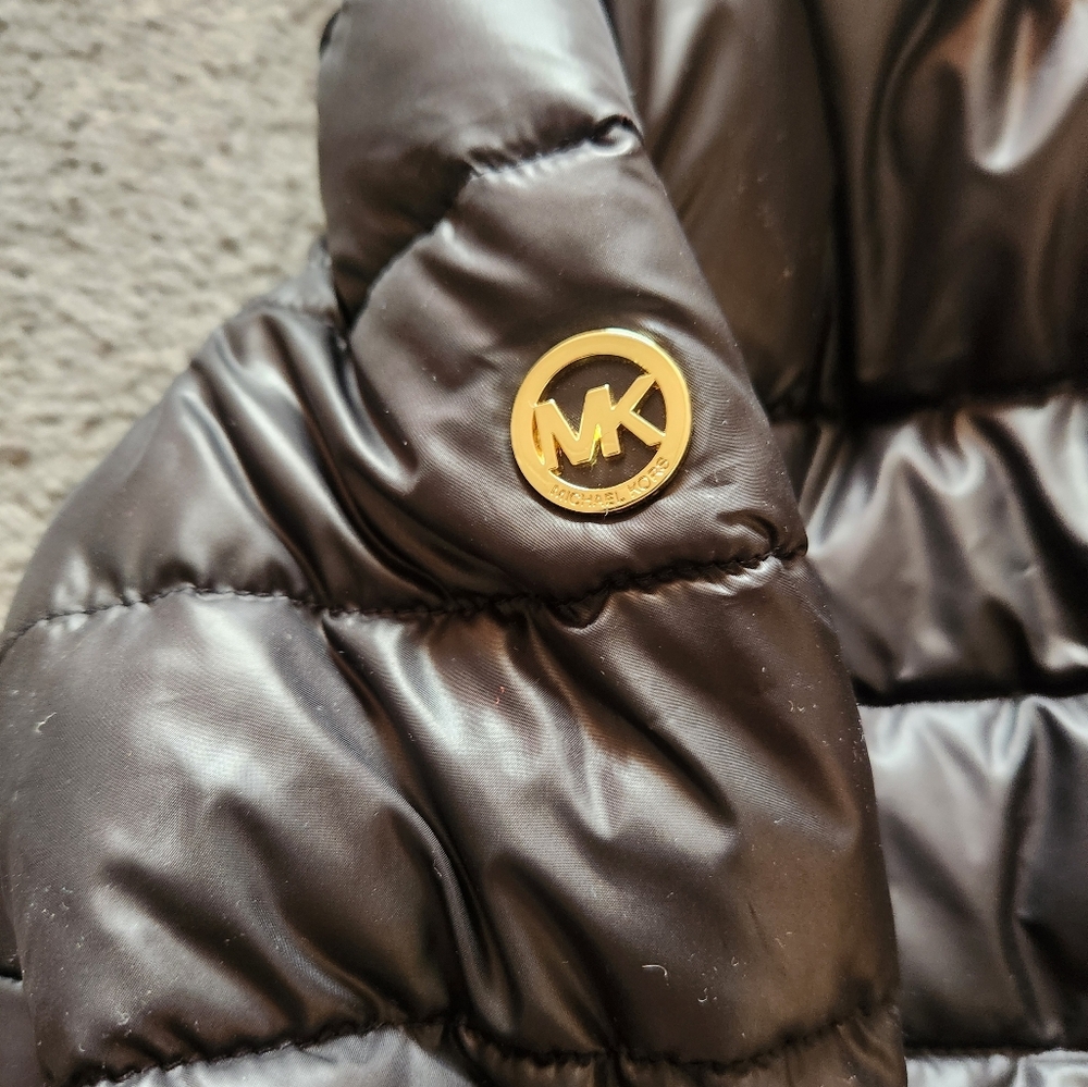 MICHAEL KORS Kids Puffer Jacket Size 2T Black Quilted Designer Winter Outdoor - Picture 6 of 12